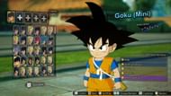 Goku (Mini) is so much fun to use - and is the only character with Japanese voice lines. (Image via Bandai Namco)